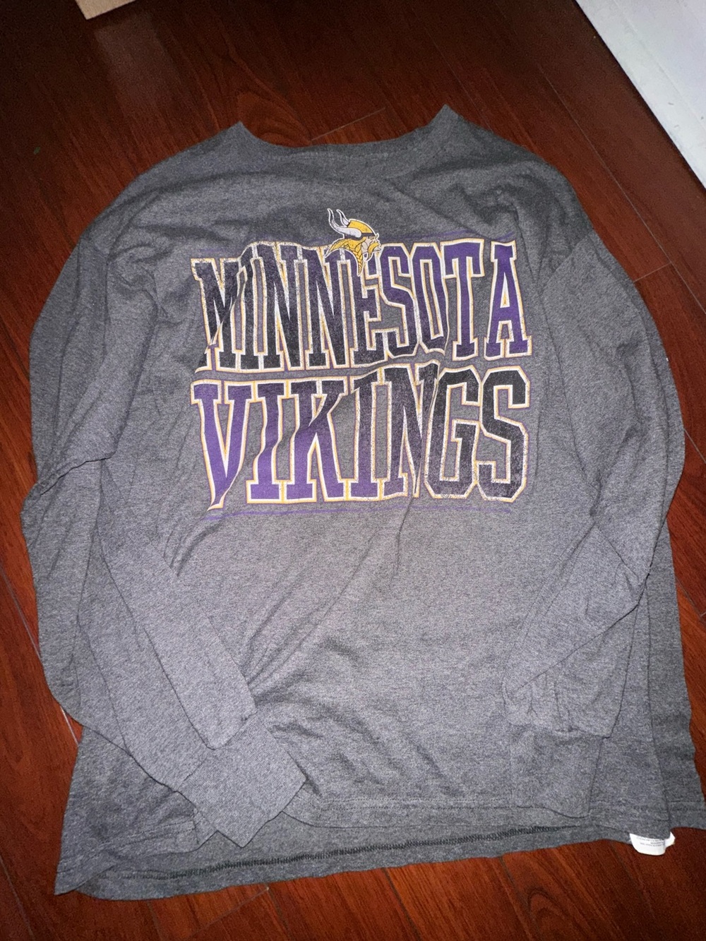 Team Apparel Charcoal Gray NFL Fan Long Sleeve Tee
